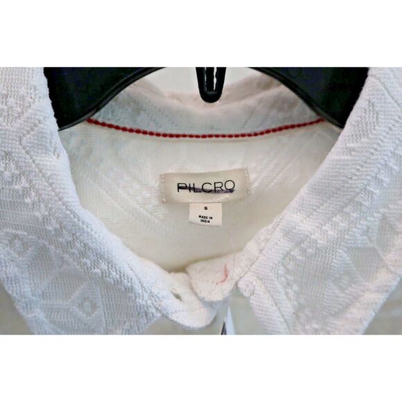 Anthropologie Pilcro OB1658602 Women's Sz S White Button Down Lace Blouse - Picture 3 of 9